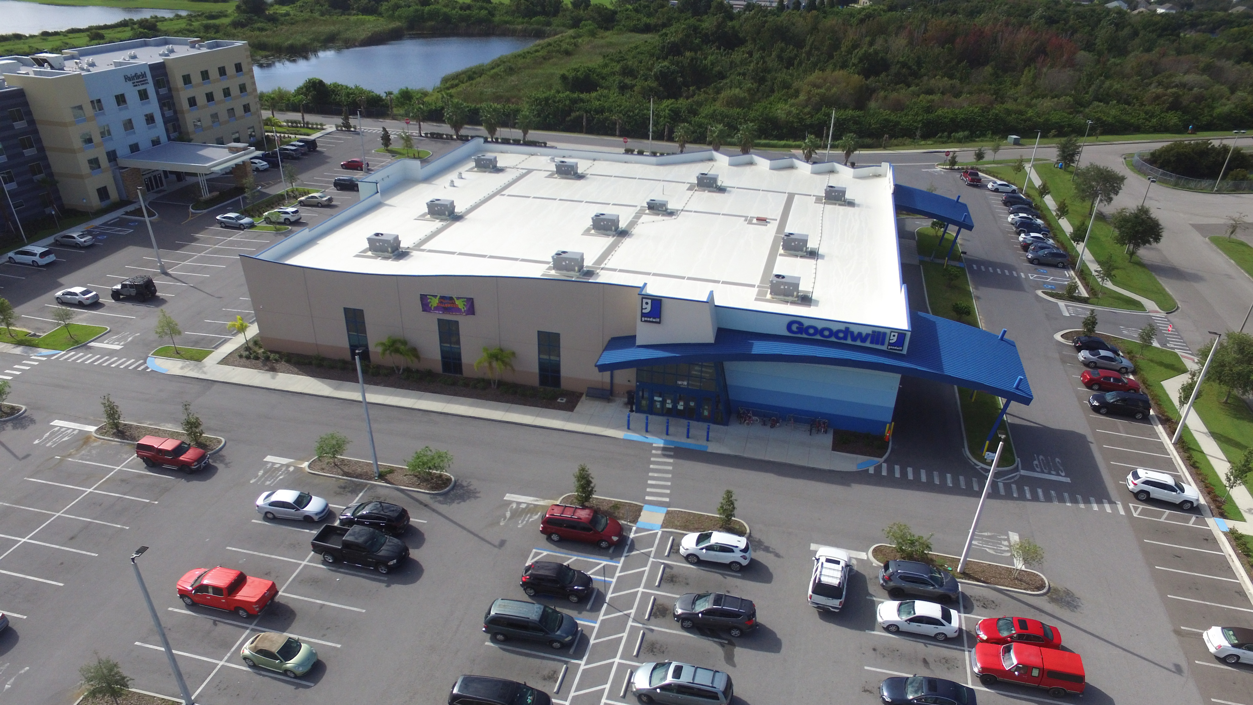 aerial of site at 2000 feet